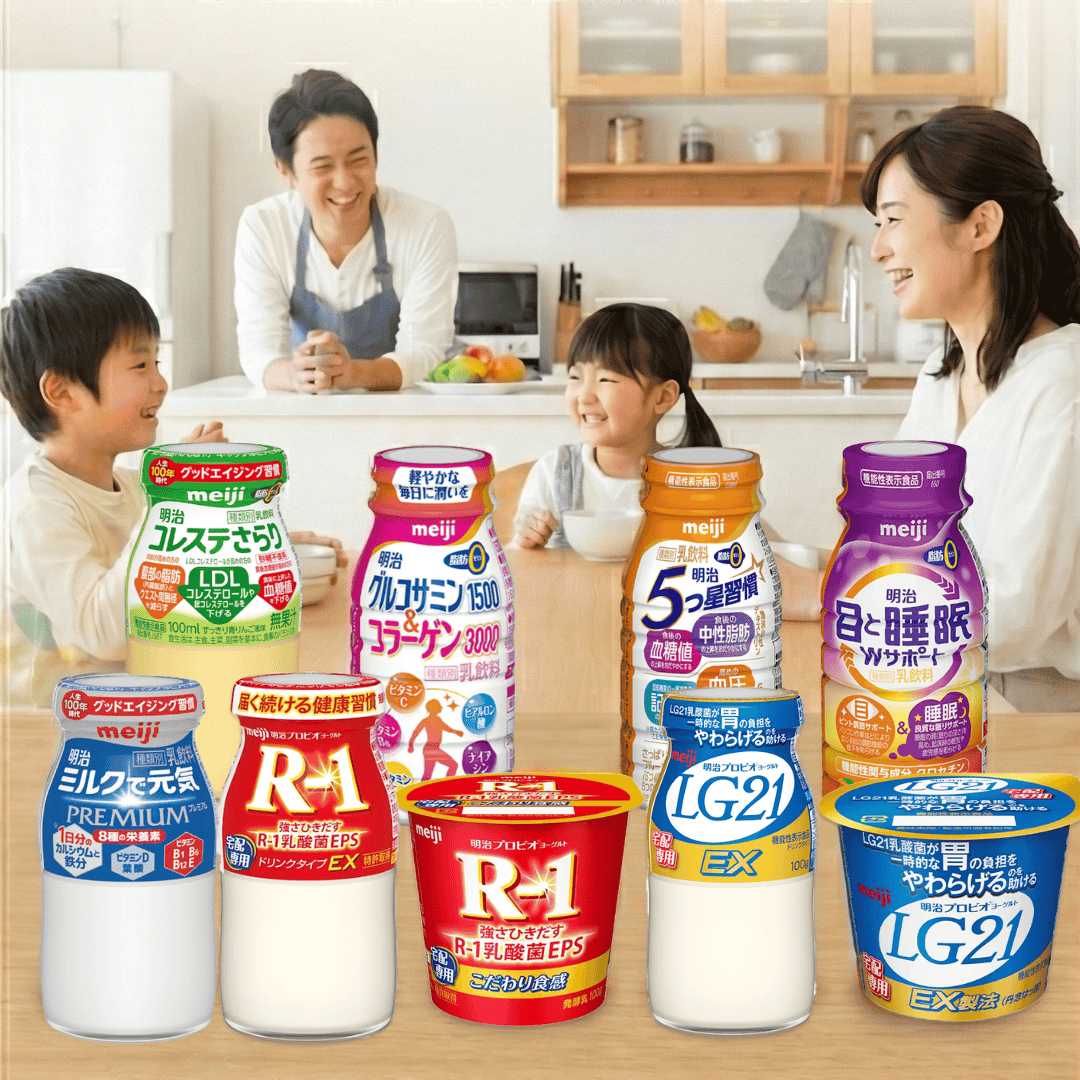 明治の宅配商品と家族の食卓
